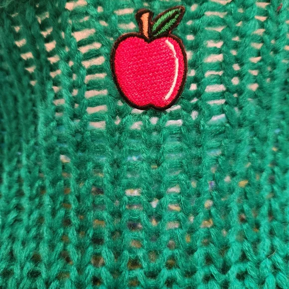 Lisa Says Gah Campagne Sweater Cottage Scene Knit Sweater Size Medium (No Tag) - Picture 4 of 6